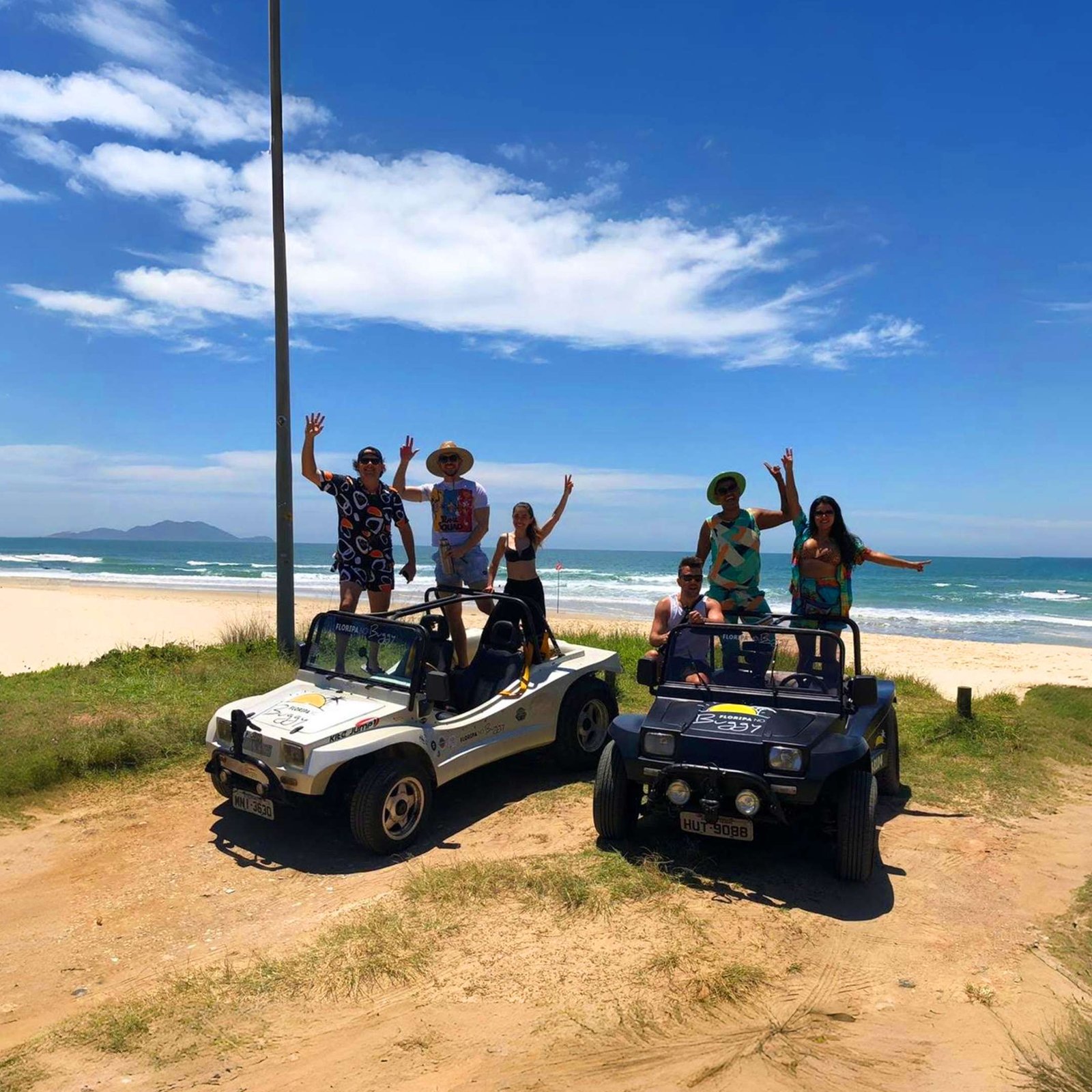 Buggy percorrendo praias em Florianópolis